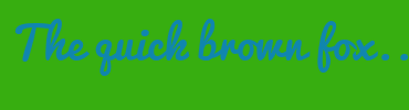 Image with Font Color 1086AE and Background Color 37AE10